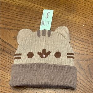 Pusheen Cuff Beanie - Tan and Brown, NWT